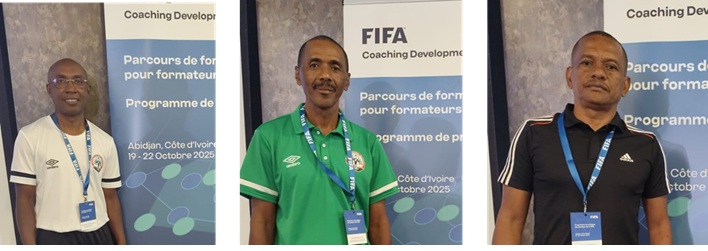 Trois techniciens bénéficient d’une formation FIFA